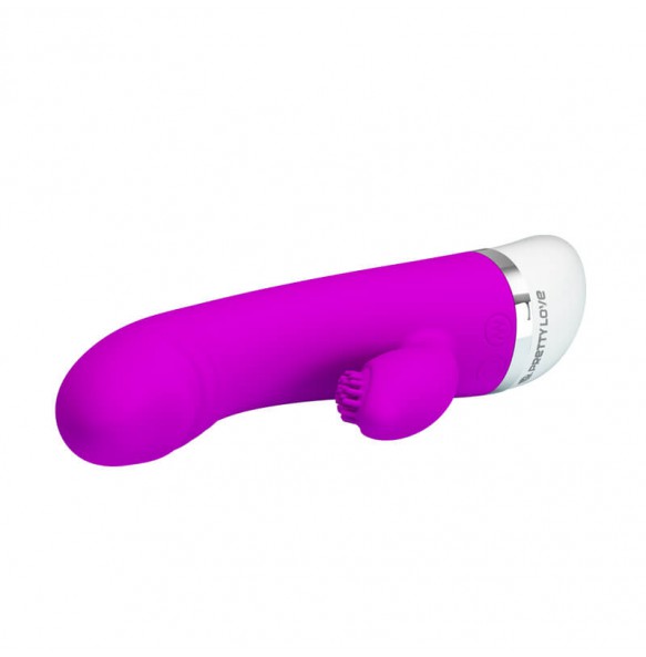 PRETTY LOVE - The Mystery Man Feather Brush Dual Vibrator Wand Masturbator (Battery - Purple)